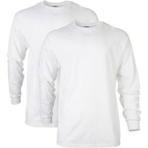 Heavyweight Cotton Long Sleeve Tee Men Classic Fit